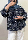 شومیز زنانه لینن گلدار